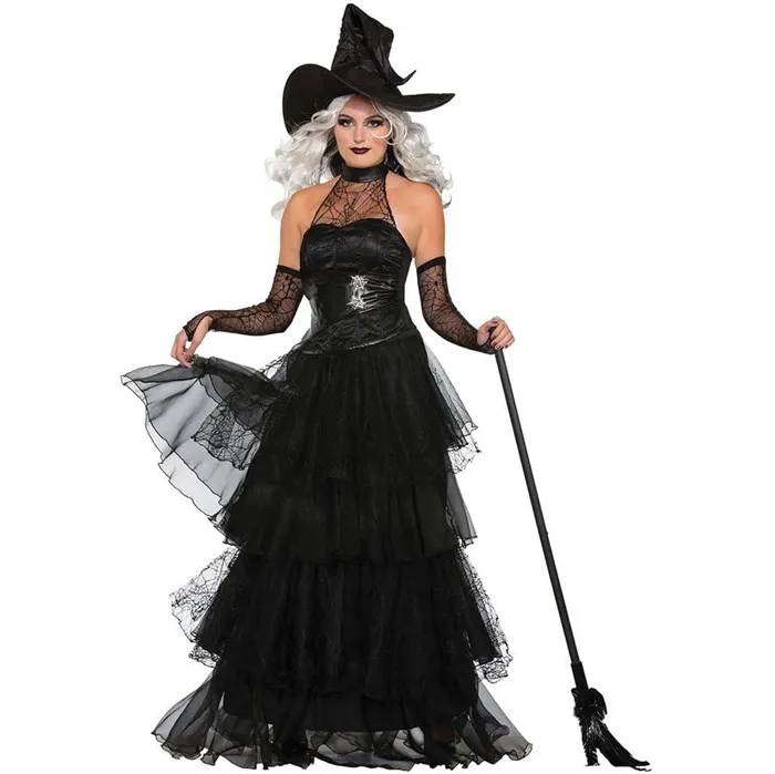 костюм ведьмы на хэллоуин многослойный
