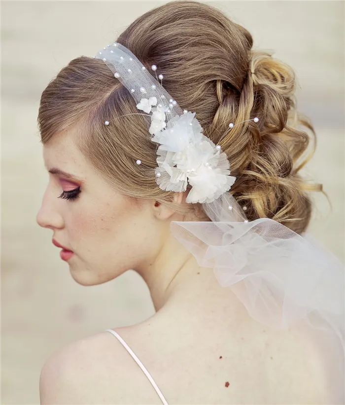 повязка в волосы невесты