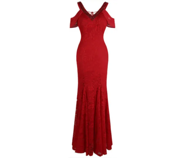 Красное платье-годе