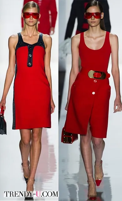 Летние красные платья из коллекции Michael Kors