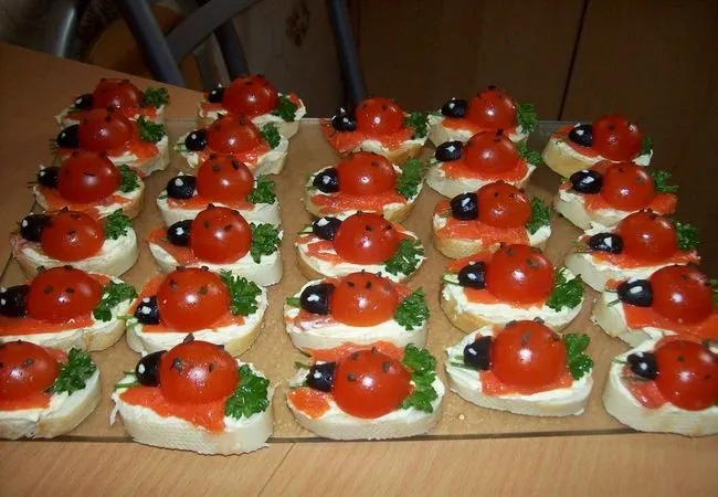 Праздничные бутерброды для детей