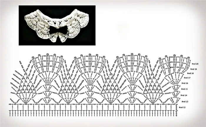 воротничок крючком