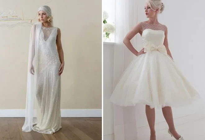 свадебные платья в стиле ретро и винтаж