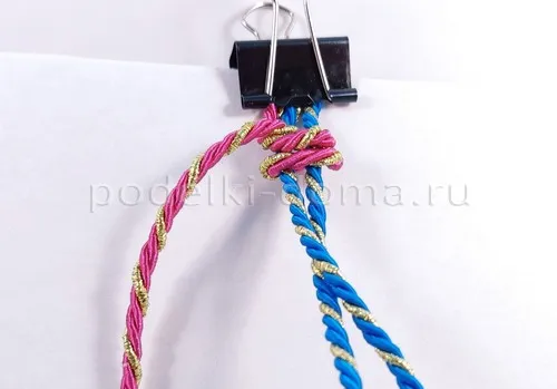 Как сплести браслеты из шнуров и нитей