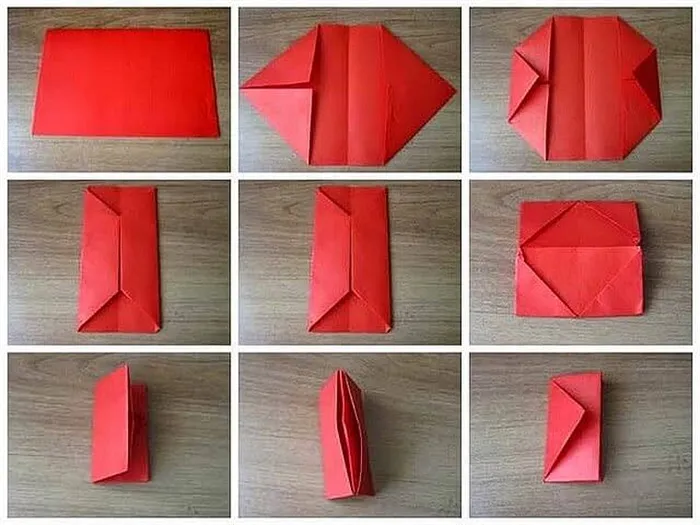 как сделать кошелек из бумаги