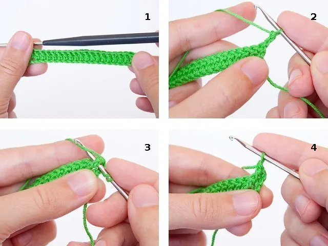 Как связать резинку крючком: простая схема