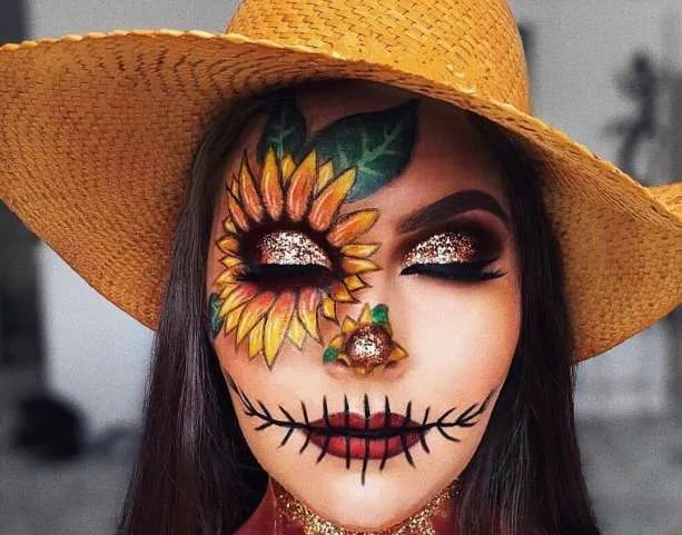 Необычный и ужасный макияж на Хэллоуин
