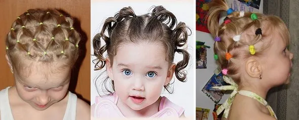 Babies with beautiful hairstyles