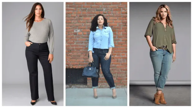 Мода для полных женщин весна лето 2022 2023: джинсы