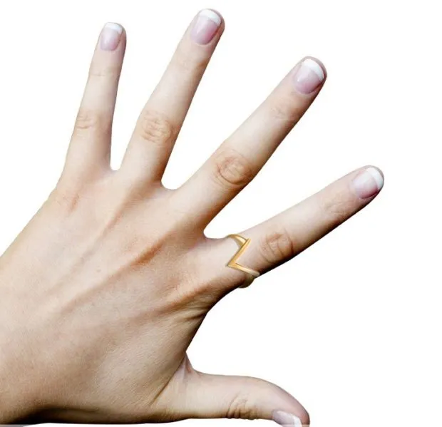 как носят кольца женщины: на указательном пальце