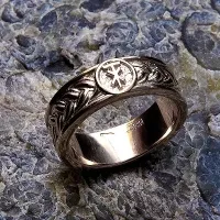 Кольцо плетёное с чертогом СВА серебро