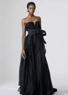 Платье в стиле ампир черное