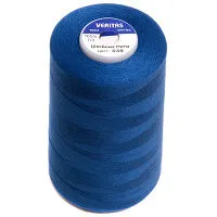 Нитки швейные 100% PE 40/2 цв S-039 синий темный (боб 5000ярдов) VERITAS