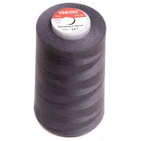 Нитки швейные 100% PE 50/2 цв S-301 серый темный (боб 5000ярдов) VERITAS