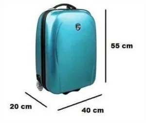 бирюзовый чемодан