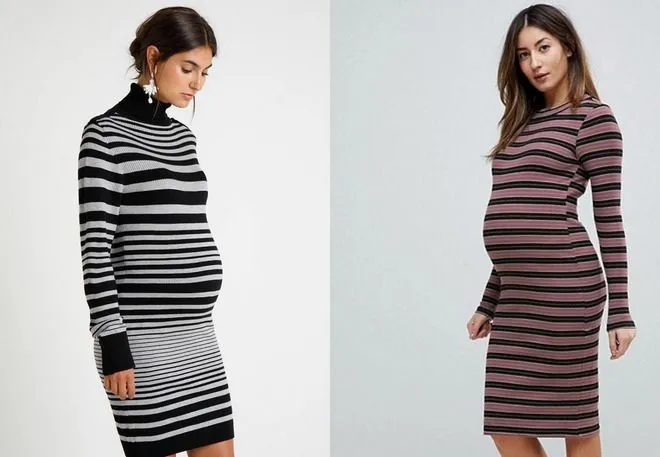вязаное платье для беременных