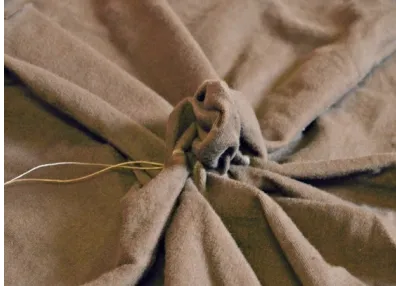 Сшиваем круг ткани