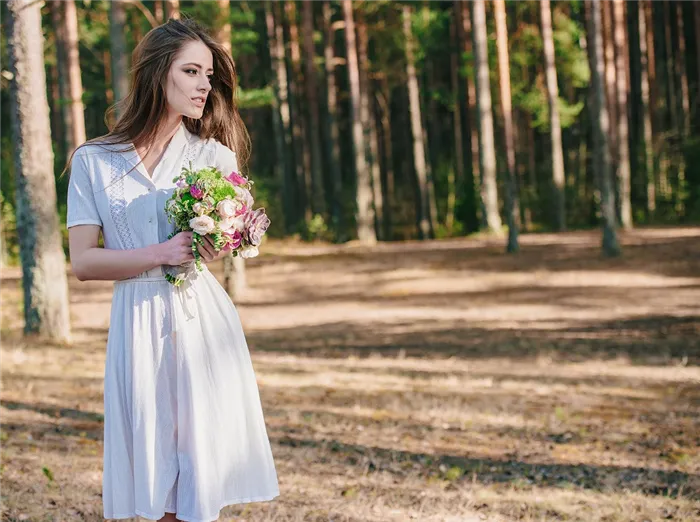 Свадебное платье в стиле рустик