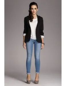 Женский пиджак с джинсами: модные и стильные сочетания