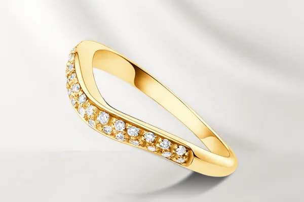 Булагри обручальное кольцо с бриллиантовым паве