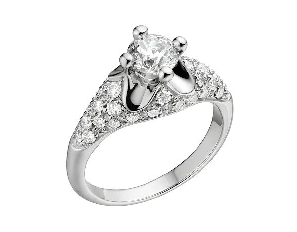 кольцо Corona с бриллиантом для помолвки 