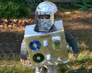 костюм робота из фольги 