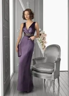 Вечернее платье для мамы невесты фиолетовое