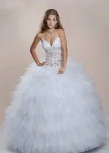 Свадебное платье с корсетом прямое