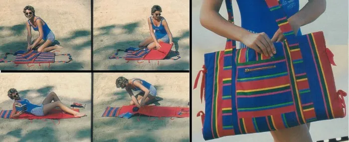 Сумка-коврик для пляжного отдыха