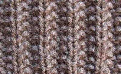 польская резинка спицами схема вязания по кругу