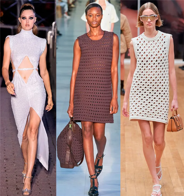 Платье-сетка модная тенденция