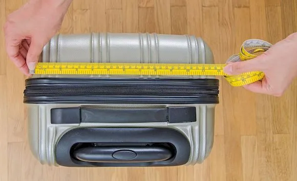 Размер чемодана в сантиметрах