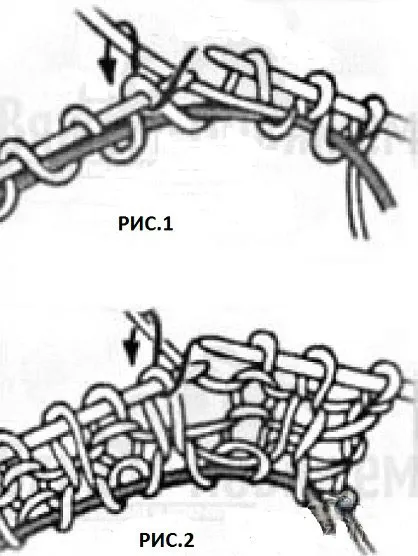 Как вязать полую резинку