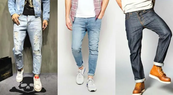 джинсы с отворотом 2020