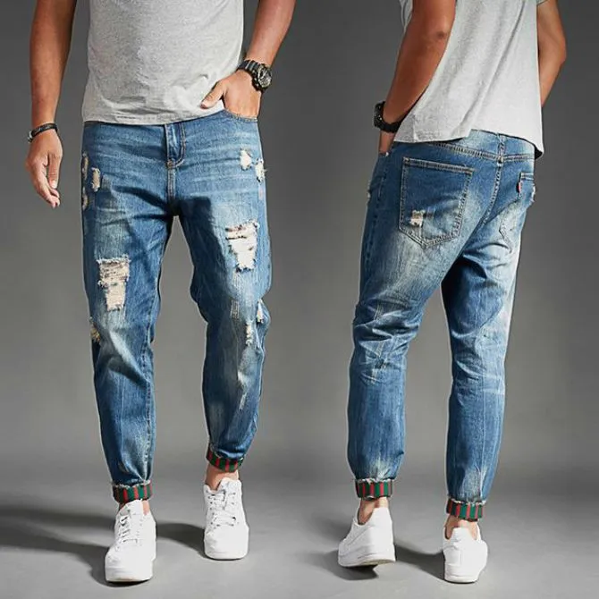 мужские джинсы рваные