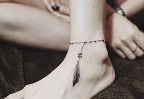 Красивые татуировки на щиколотке для девушки – эскизы с фото